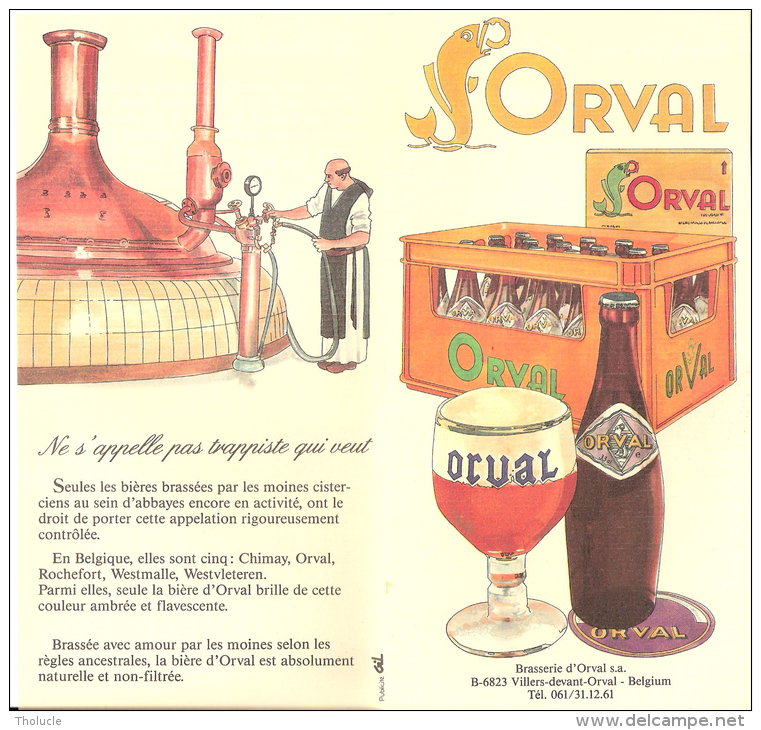 Orval  -Feuillet Publicitaire (Abbaye,bière,Trappiste.. )Pub. Des Années 1970 -Edité Par La Brasserie D'Orval - Autres & Non Classés