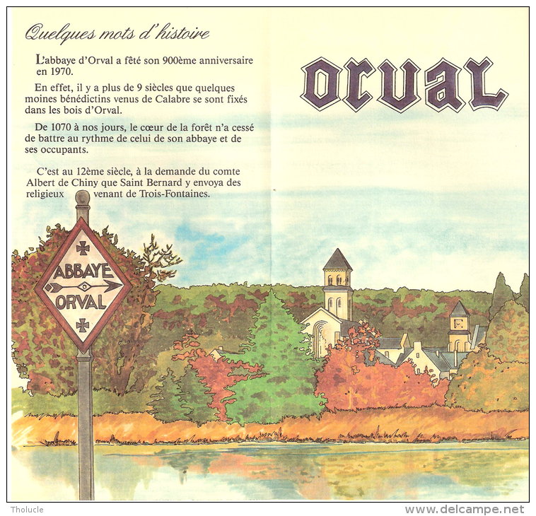 Orval  -Feuillet Publicitaire (Abbaye,bière,Trappiste.. )Pub. Des Années 1970 -Edité Par La Brasserie D'Orval - Autres & Non Classés