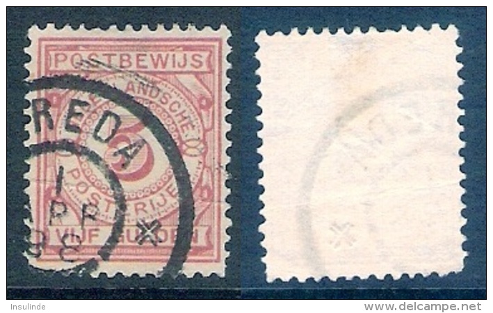 Nederland Postbewijszegels 1 t/m 7 1884, gestempeld, N° PW 1-7