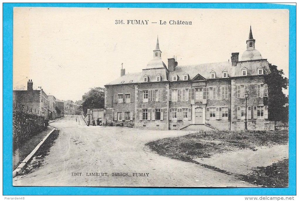 08-Fumay- Le Château-cpa Non écrite - Fumay