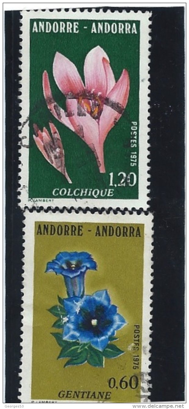 Andorre LOT De N° 245  O , N° 247  O  Valeur YT : 1,50 € - Used Stamps