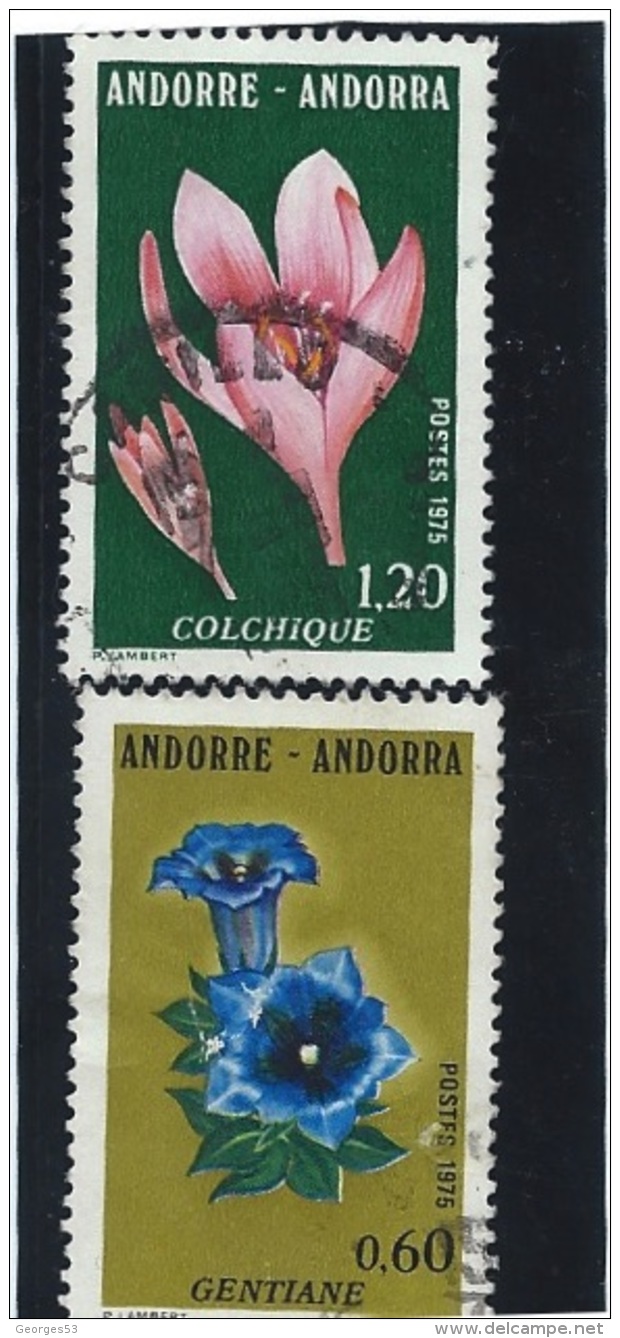 Andorre LOT De N° 245  O , N° 247  O  Valeur YT : 1,50 € - Oblitérés