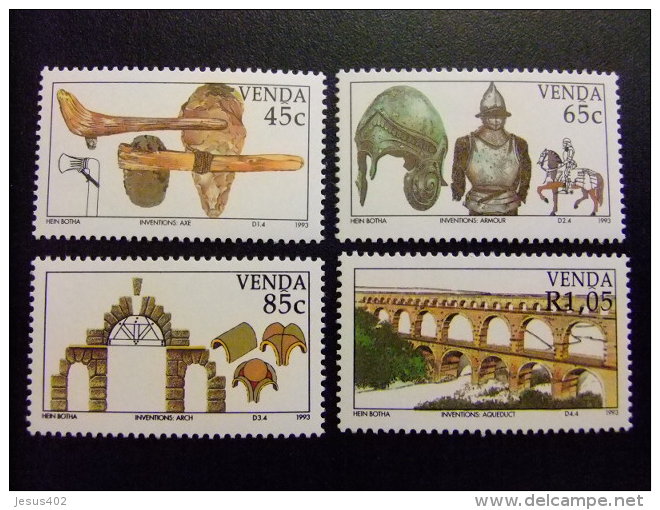 AFRIQUE DU SUD VENDA 1993 Los Inventos Les Inventions Yvert Nº 261 / 264 ** MNH - Venda