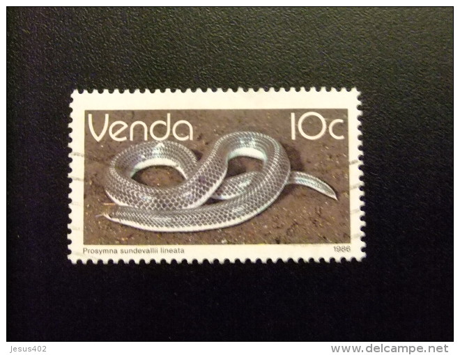 AFRIQUE DU SUD VENDA 1986 Reptiles Serpientes Yvert Nº 129 º FU - Venda