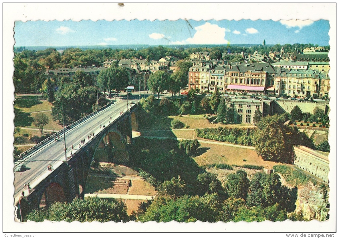 Cp, Luxembourg, Pont Adolphe Et Boulevard Roosevelt - Luxembourg - Ville