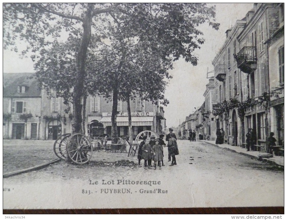 CPA 46 Lot Puybrun Grand' Rue Série Le Lot Pittoresque - Autres & Non Classés