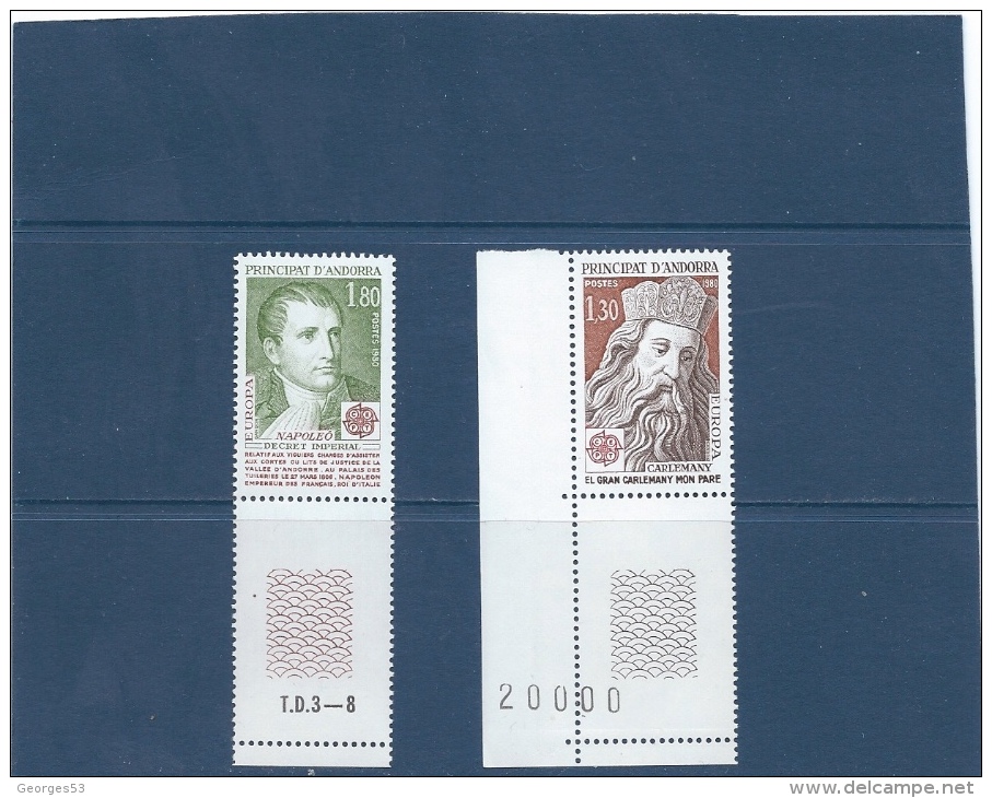 ANDORRE LOT  DE N°   284 **-  N°285**      Valeur YT :  6,50 € - Unused Stamps