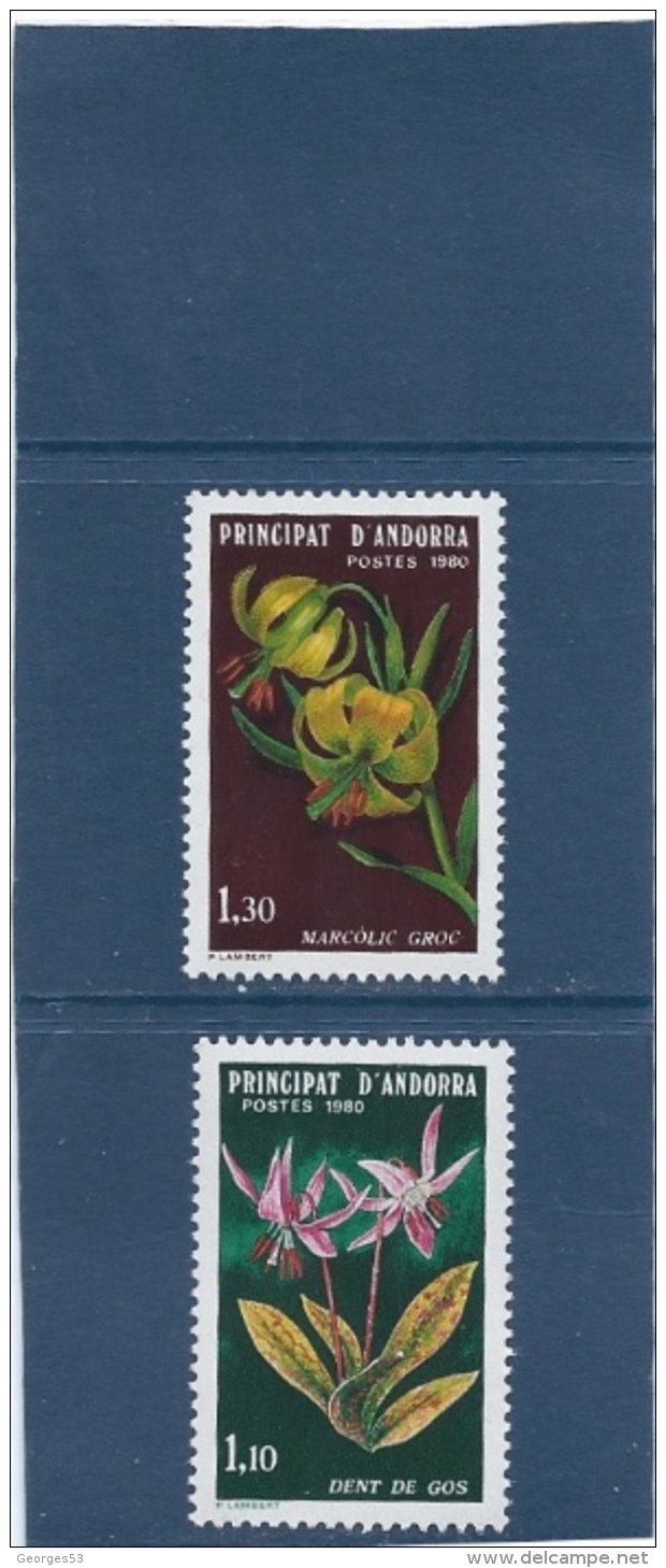 ANDORRE  LOT  DE N°   286 ** Et N° 287 **       Valeur YT :  1,80 € - Unused Stamps