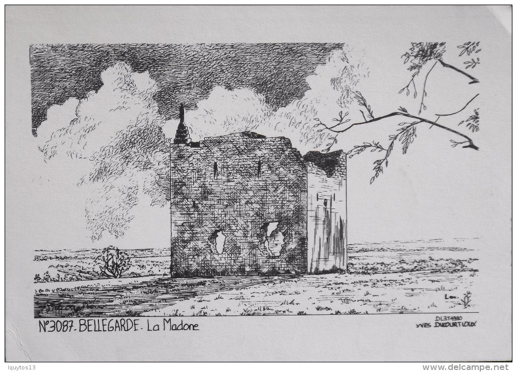 C.P.M. - GARD - N° 3087 - BELLEGARDE - La Madone - Illustration Yves Ducourtioux - En TBE - Bellegarde