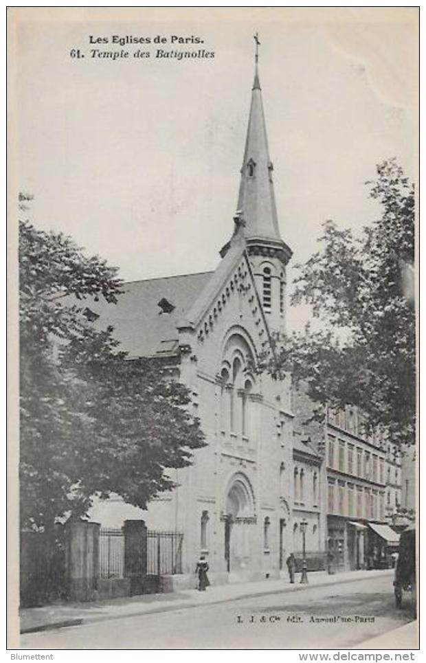 CPA Série Les églises De Paris éditeur L Et J Angoulême Non Circulé Temple Prostestant - Churches