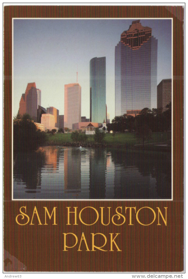 STATI UNITI - UNITED STATES - USA - US - Sam Houston Park - Skyline - Wrote But Not Sent - Houston