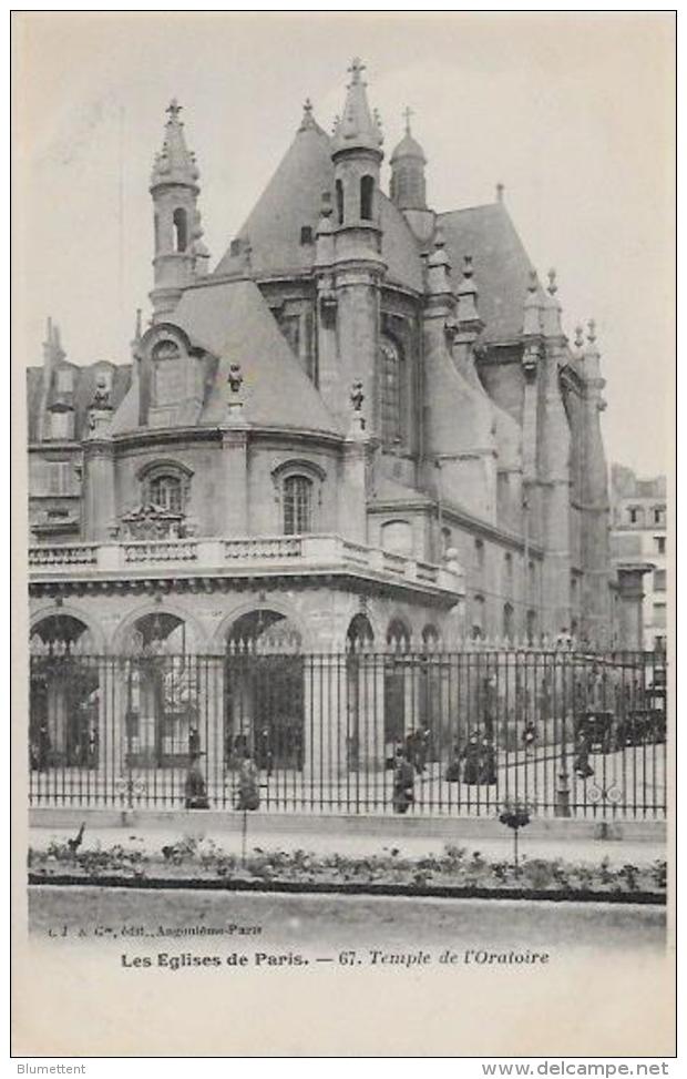 CPA Série Les églises De Paris éditeur L Et J Angoulême Non Circulé Temple Prostestant - Churches