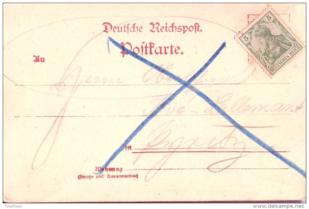 GREIFSWALD Steinbecker Tor Belebt Links Colonialwaaren 1. Mai 1904 Postalisch Ungelaufen - Greifswald