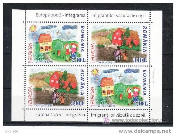 RUMANIA / ROMANIA AÑO 2006 YVERT HOJA Nº 307 (HB307 HB 307) ** MNH Sellos Nuevos Sin Fijasellos - EUROPA - LA INTEGRACIO - Neufs