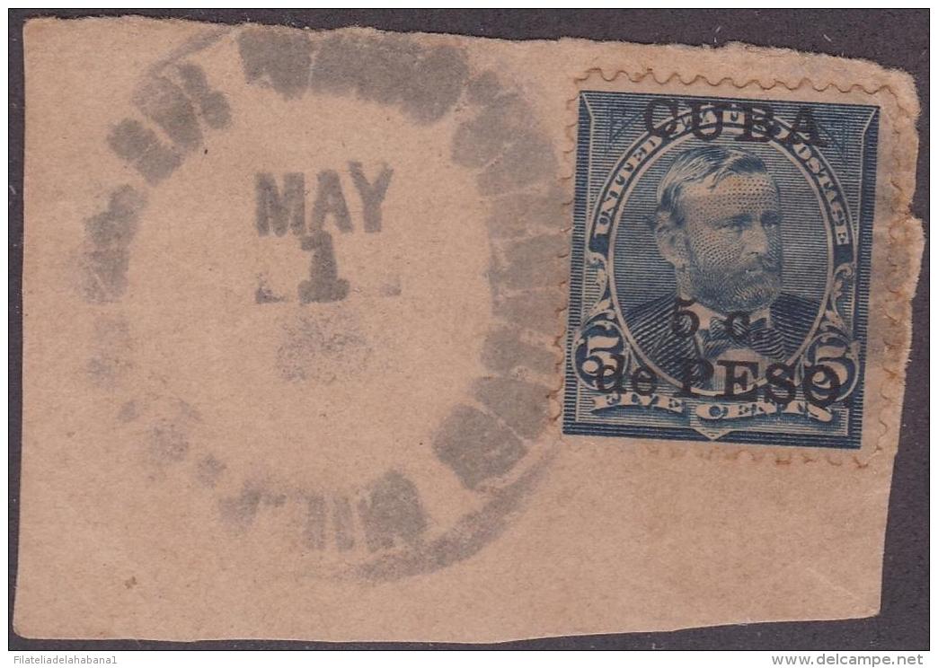 1899-236 CUBA. US OCCUPATION. 1899. Ed.27. 5c. MILITAR STATION MATANZAS TIPE I. - Gebruikt