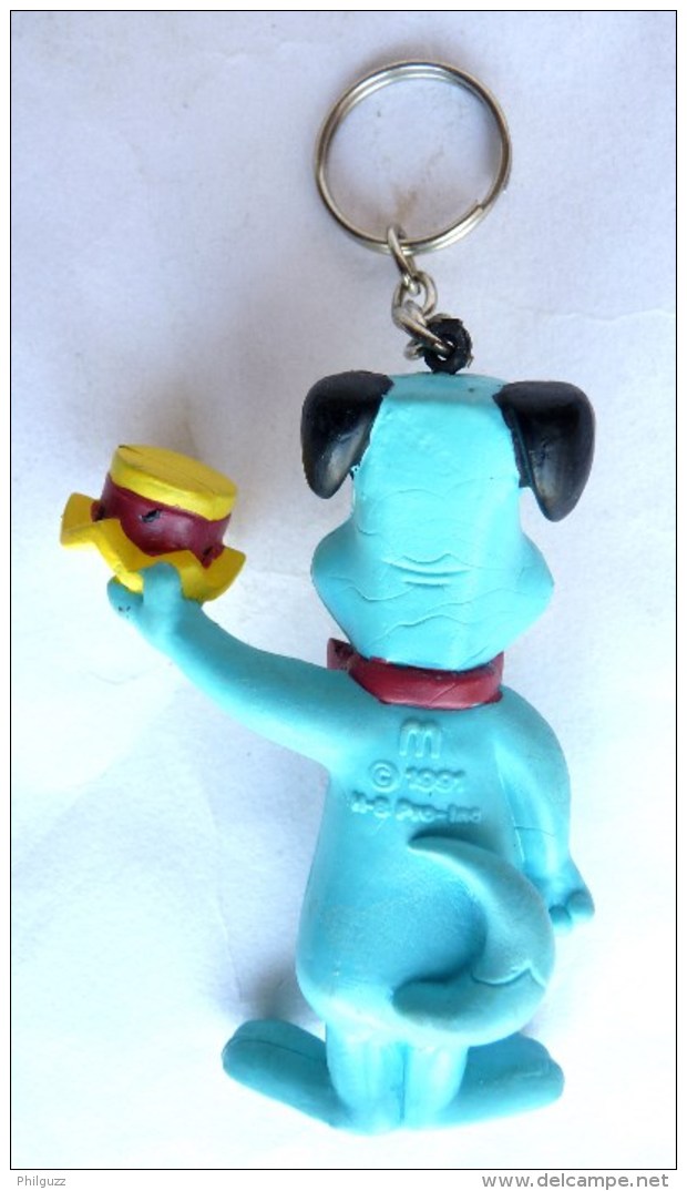 FIGURINE PORTE CLES HUXKELBERRY HUND - Hanna Barbera 1991 - Autres & Non Classés