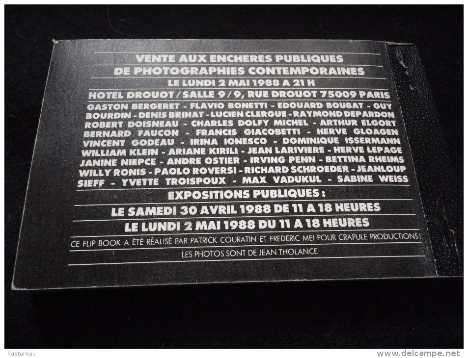 Peu Courant .Livret De 23 Photos De Laurence - Calmels , Commissaire - Priseur Pour Vente Photos à Drouot , Mai 1988. - Non Classificati