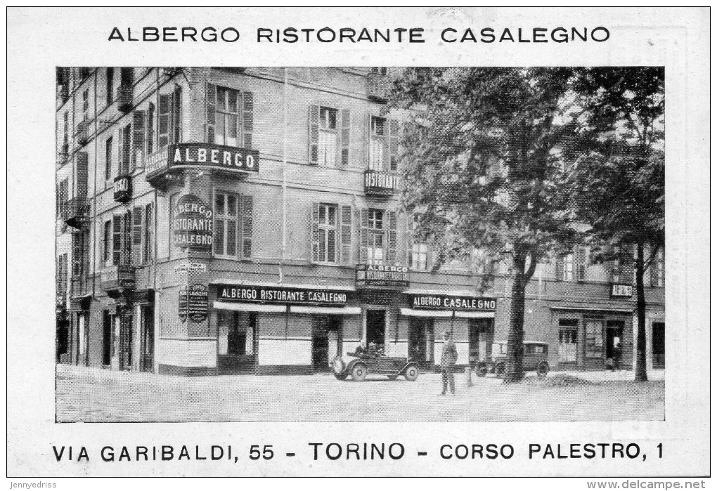 TORINO  , Albergo  Ristorante Casalegno , Via Garibaldi , Corso Palestro - Stadia & Sportstructuren