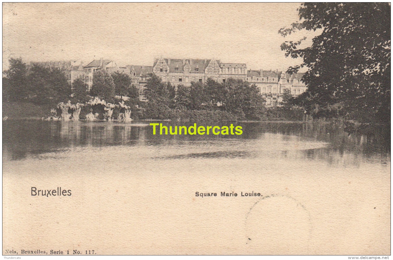 CPA BRUXELLES NELS SERIE 1 No  117 SQUARE MARIE LOUISE - Forêts, Parcs, Jardins