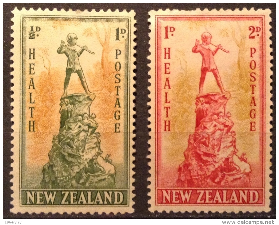New Zealand  1945 MH*  # B26/27 - Unused Stamps