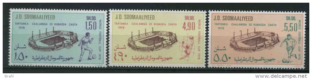 1978 Somalia, Mondiali Di Calcio Argentina 78 , Serie Completa Nuova (**) - Somalie (1960-...)