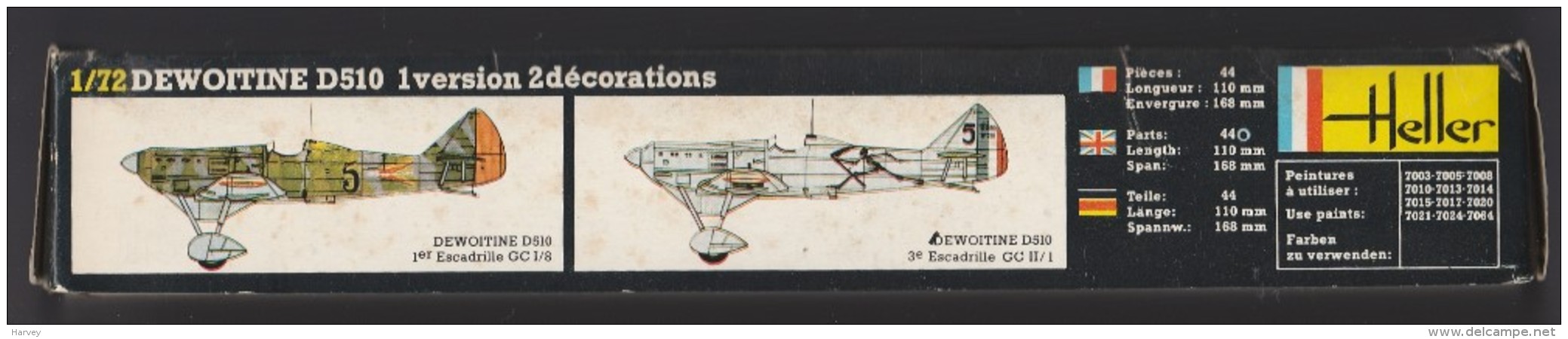 Dewoitine D510, Heller 1/72e - Vliegtuigen