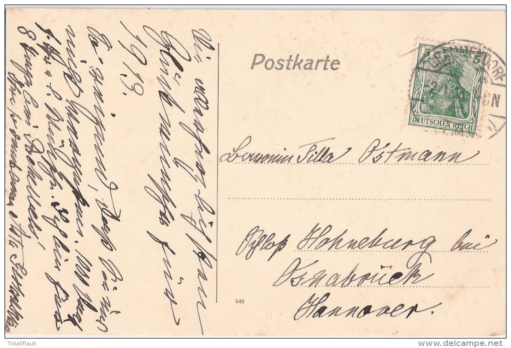 Schloß KEFFENBRINCK B Grammendorf Kr Grimmen Autograf Adel Besitzer 2.1.1913 Gelaufen - Grimmen