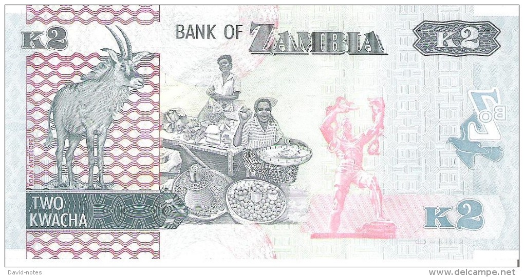 Zambia - Pick 49 - 2 Kwacha 2012 - Unc - Zambia