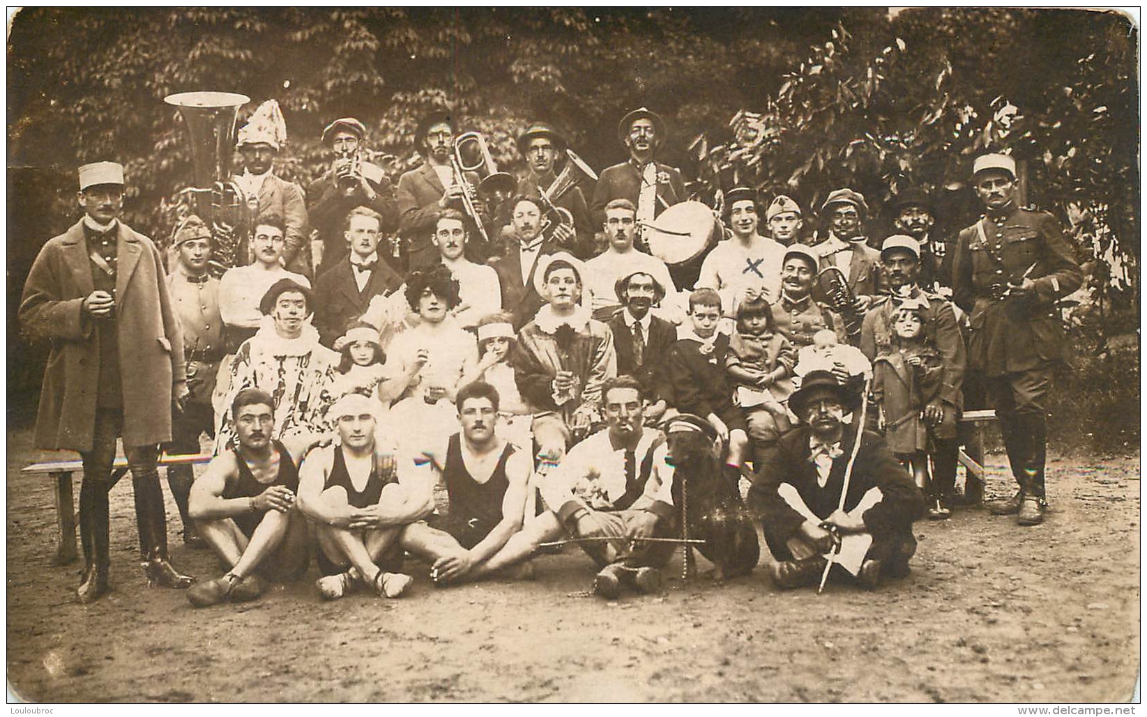 KREUZNACH CARTE PHOTO SOUVENIR DE LA FETE DE LA DIVISION 41em  LE CIRQUE DES CHASSEURS  1924 - Bad Kreuznach