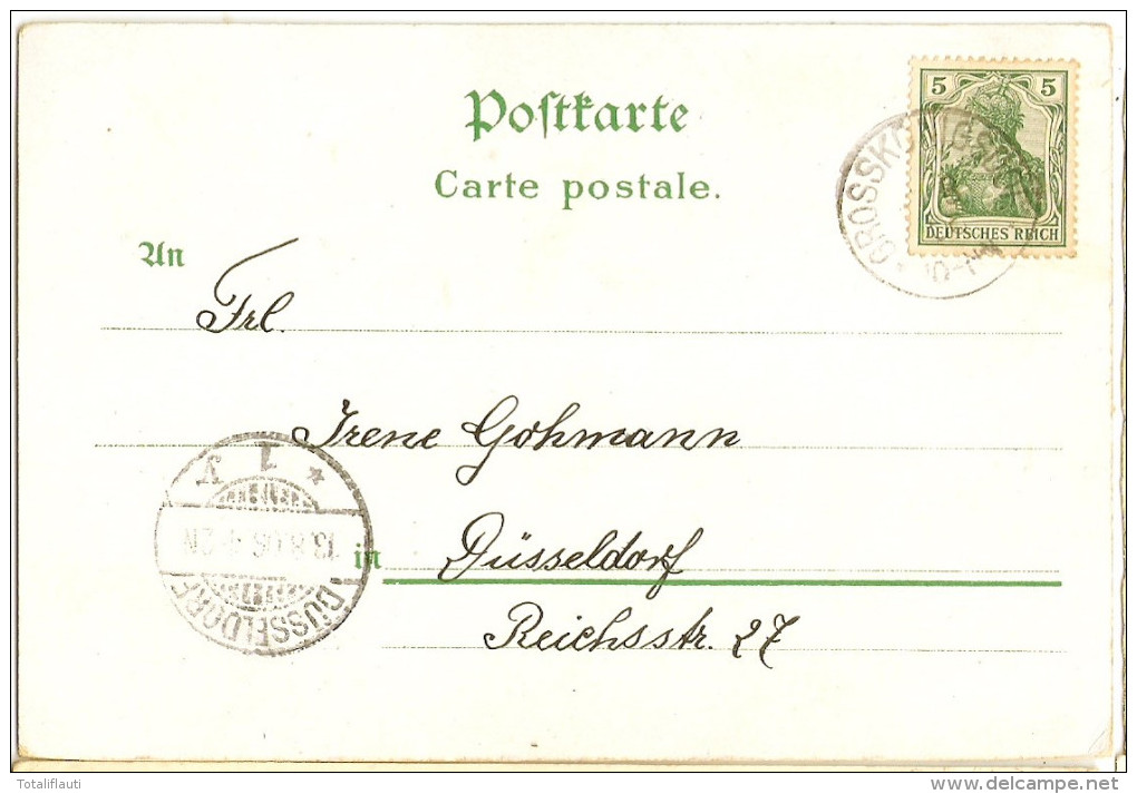 GROSS KÖNIGSDORF Augustinerkloster Frechen Bz Köln Autograf Adel M V S 13.8.1906 Gelaufen - Frechen