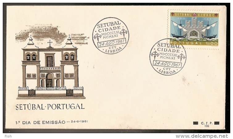 Portugal & 100 Years Of The City Of Setúbal, 1961 (876) - Covers