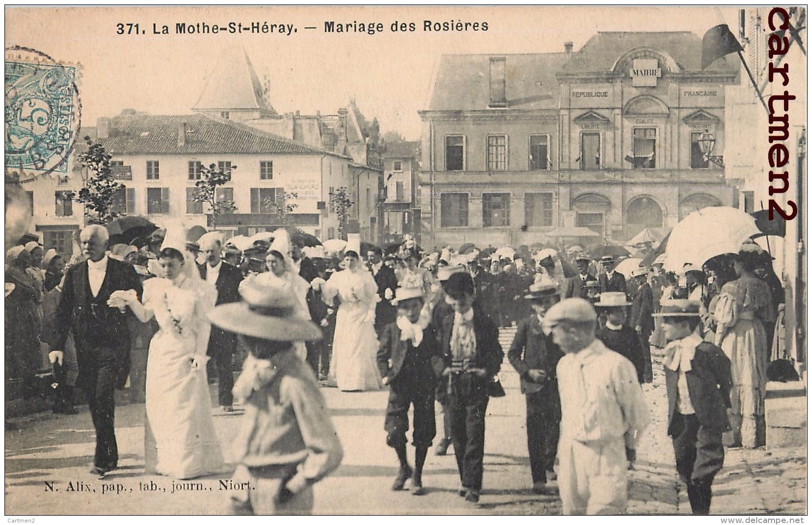 LA MOTHE-SAINT-HERAY MARIAGE DES ROSIERES FETE 79 - La Mothe Saint Heray