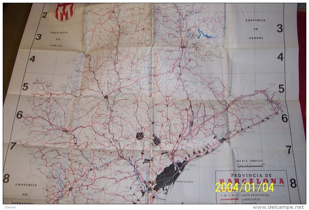 PLAN DE BARCELONE   °° GUIA UEBANA BARCELONA  1971 - Práctico