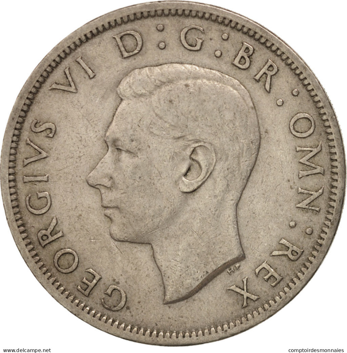 Monnaie, Grande-Bretagne, George VI, 1/2 Crown, 1949, TTB, Copper-nickel, KM:879 - K. 1/2 Crown