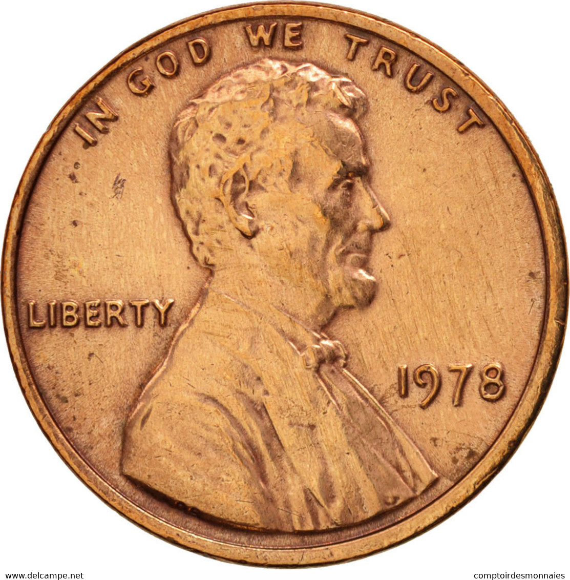 Monnaie, États-Unis, Lincoln Cent, Cent, 1978, U.S. Mint, Philadelphie, TTB+ - 1959-…: Lincoln, Memorial Reverse