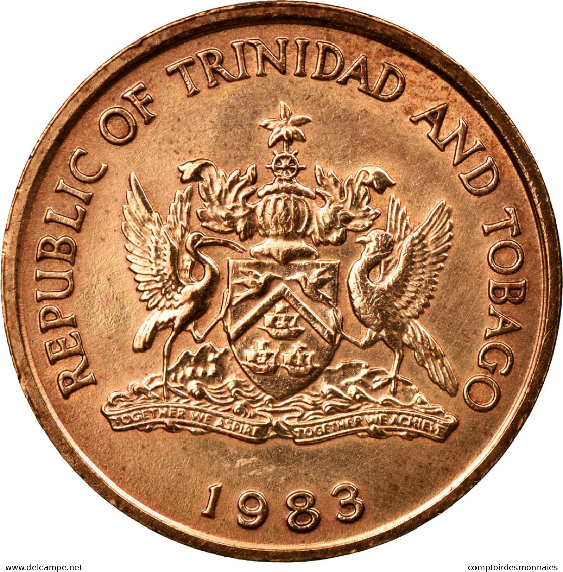 Monnaie, TRINIDAD & TOBAGO, 5 Cents, 1983, SUP, Bronze, KM:30 - Trinidad & Tobago