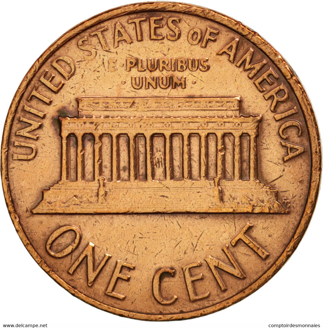 Monnaie, États-Unis, Lincoln Cent, Cent, 1968, U.S. Mint, Philadelphie, TB+ - 1959-…: Lincoln, Memorial Reverse
