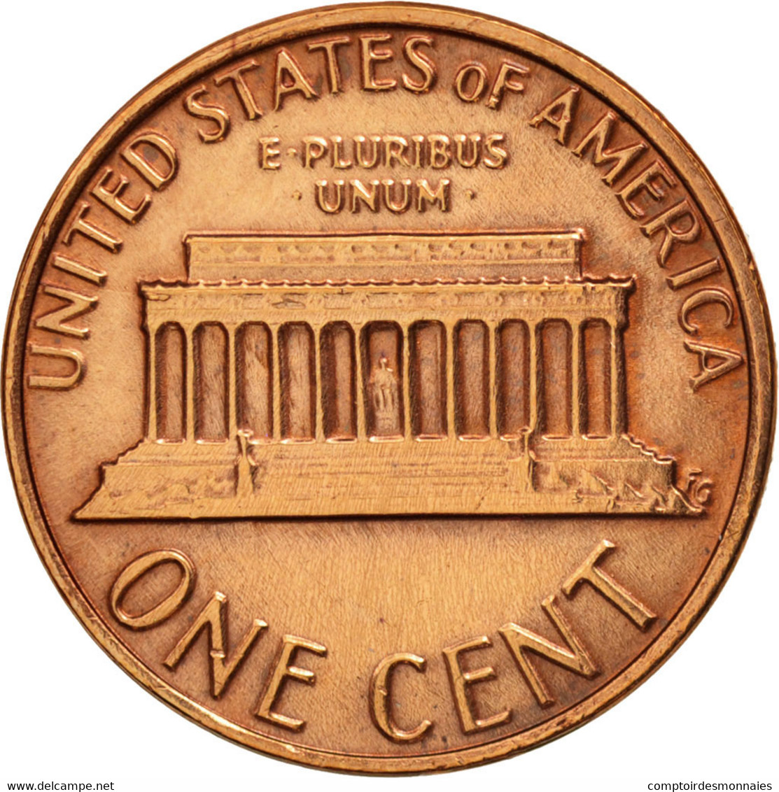 Monnaie, États-Unis, Lincoln Cent, Cent, 1981, U.S. Mint, Philadelphie, TTB+ - 1959-…: Lincoln, Memorial Reverse