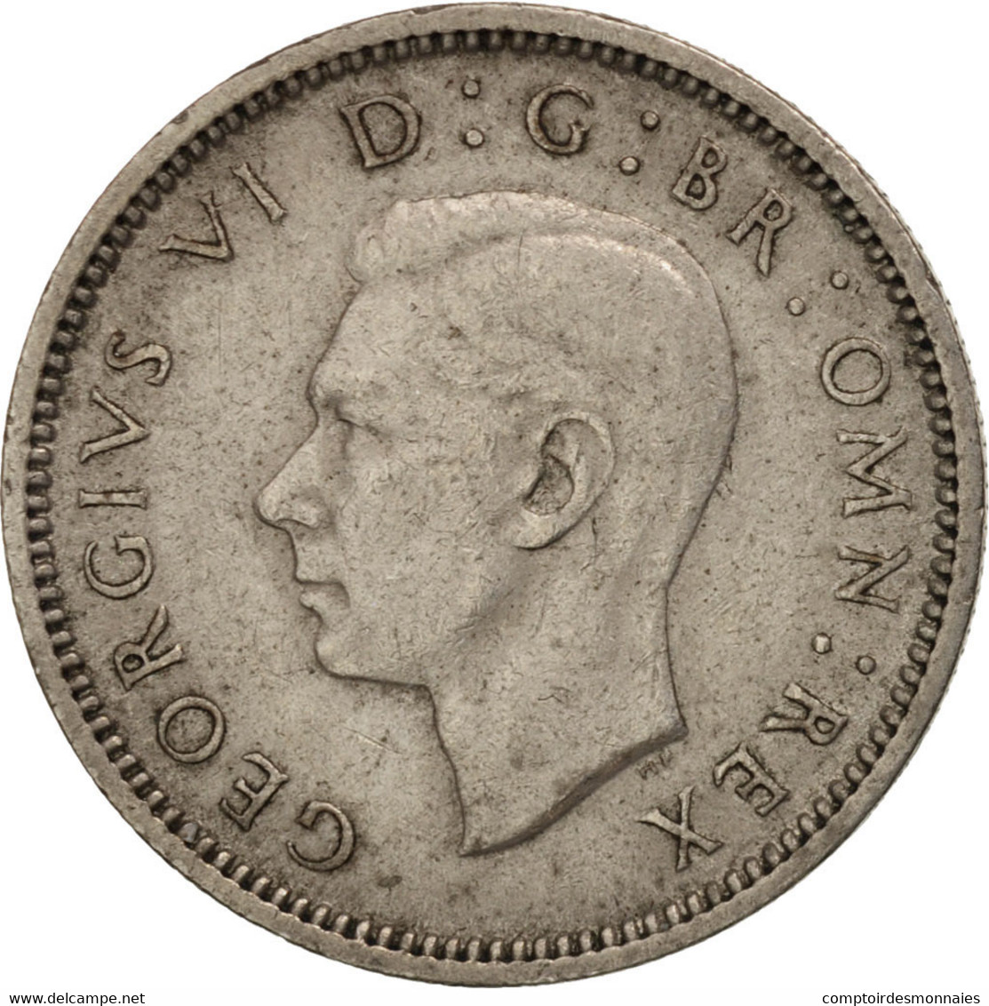 Monnaie, Grande-Bretagne, George VI, 6 Pence, 1950, TTB, Copper-nickel, KM:875 - H. 6 Pence