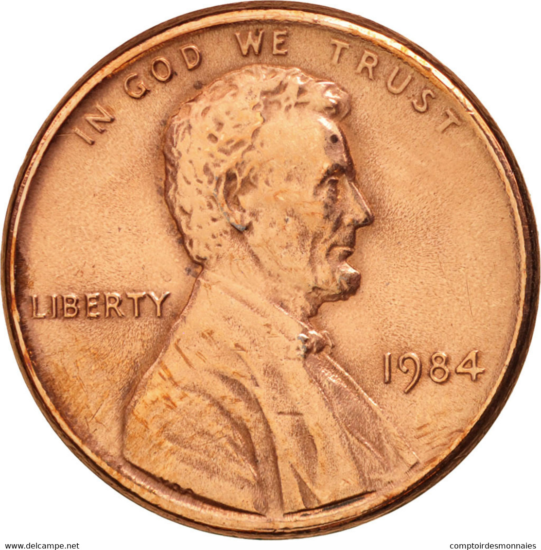 Monnaie, États-Unis, Lincoln Cent, Cent, 1984, U.S. Mint, Philadelphie, TTB+ - 1959-…: Lincoln, Memorial Reverse