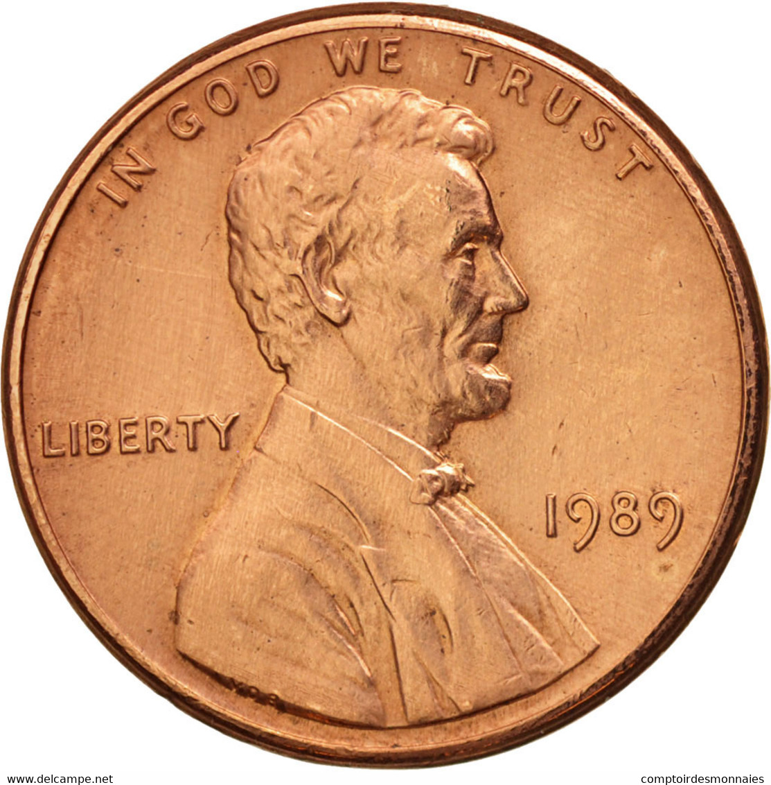 Monnaie, États-Unis, Lincoln Cent, Cent, 1989, U.S. Mint, Philadelphie, SUP - 1959-…: Lincoln, Memorial Reverse
