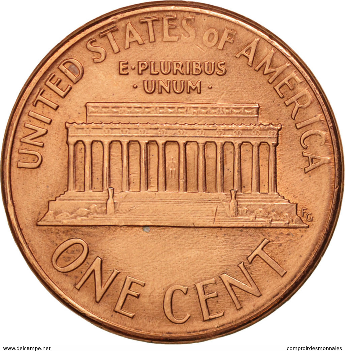 Monnaie, États-Unis, Lincoln Cent, Cent, 1989, U.S. Mint, Philadelphie, SUP - 1959-…: Lincoln, Memorial Reverse