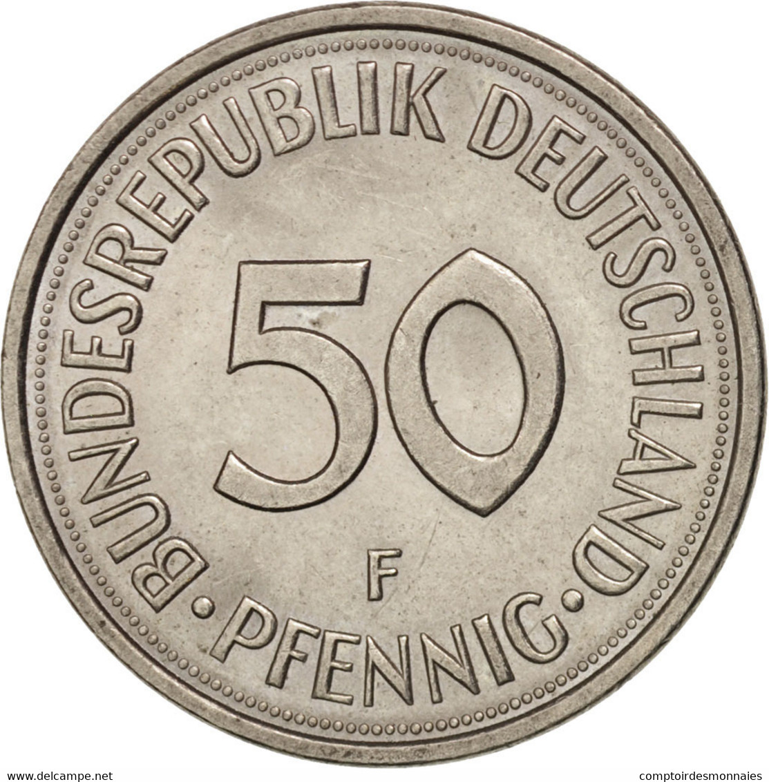 Monnaie, République Fédérale Allemande, 50 Pfennig, 1974, Stuttgart, SUP - 50 Pfennig