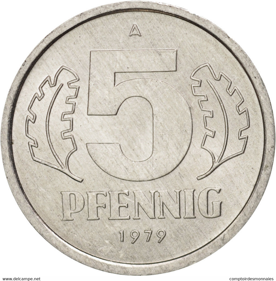 Monnaie, GERMAN-DEMOCRATIC REPUBLIC, 5 Pfennig, 1979, Berlin, SPL, Aluminium - 5 Pfennig