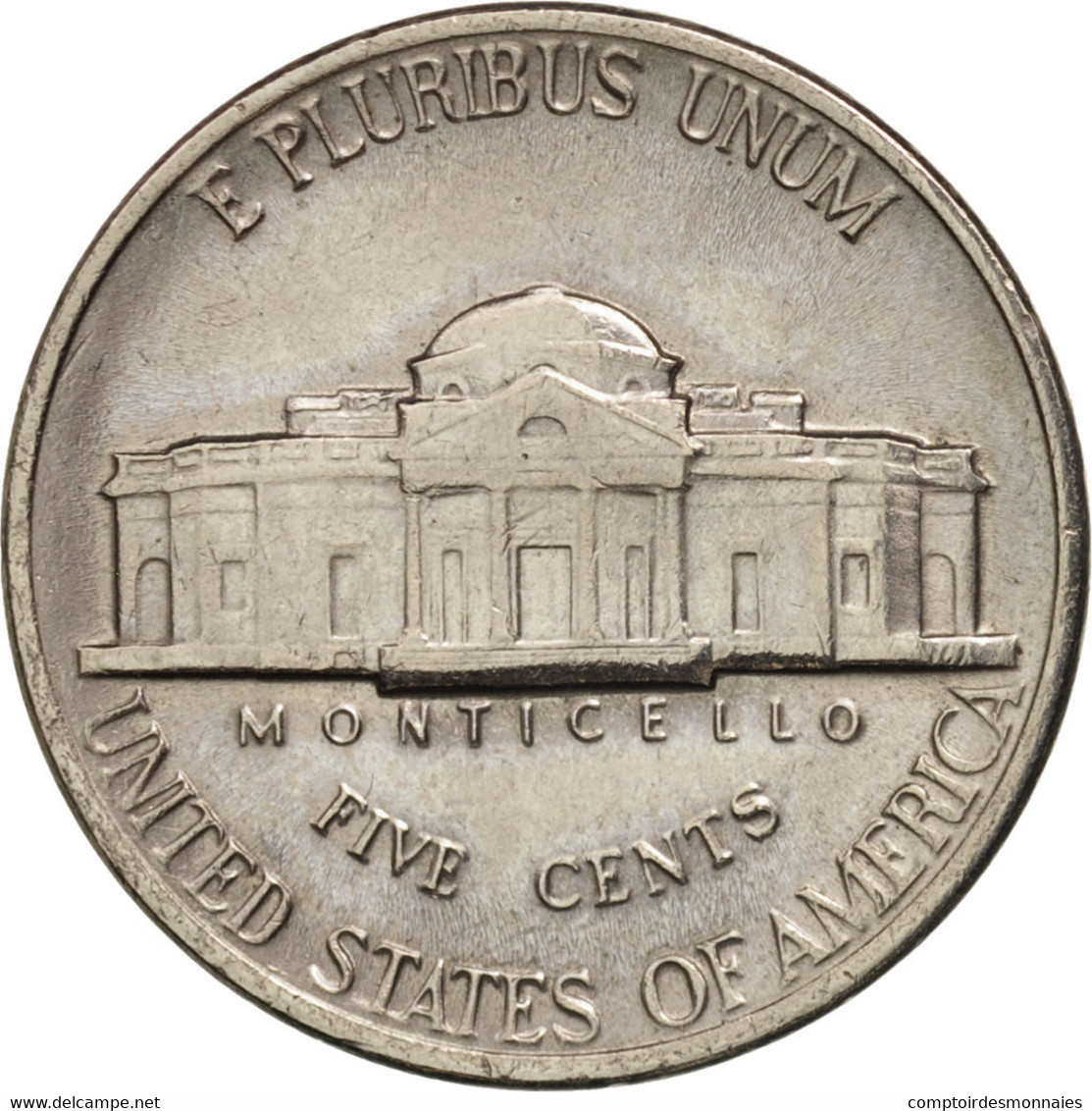 Monnaie, États-Unis, Jefferson Nickel, 5 Cents, 1988, U.S. Mint, Philadelphie - 1938-…: Jefferson