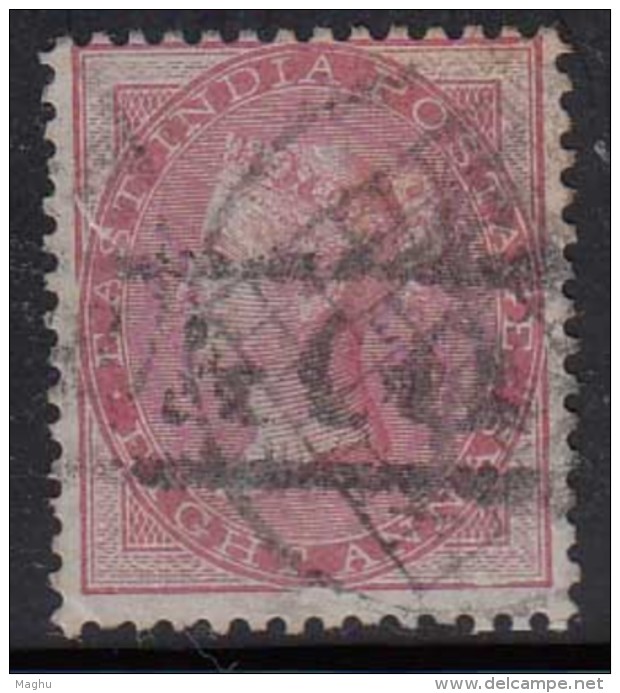 C1 Madras Local / Madras Circle, Cooper / Renouf Type 17 British East India Used Early Indian Cancellations  8as Filler - 1854 East India Company Administration