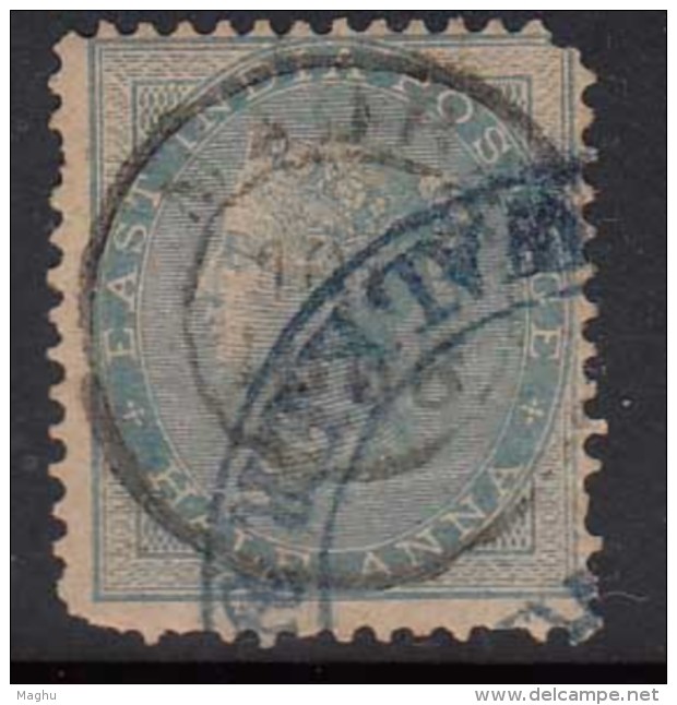 1866  Madras Circle, Cooper / Renouf Type 9 British East India Used Early Indian Cancellations - 1854 East India Company Administration