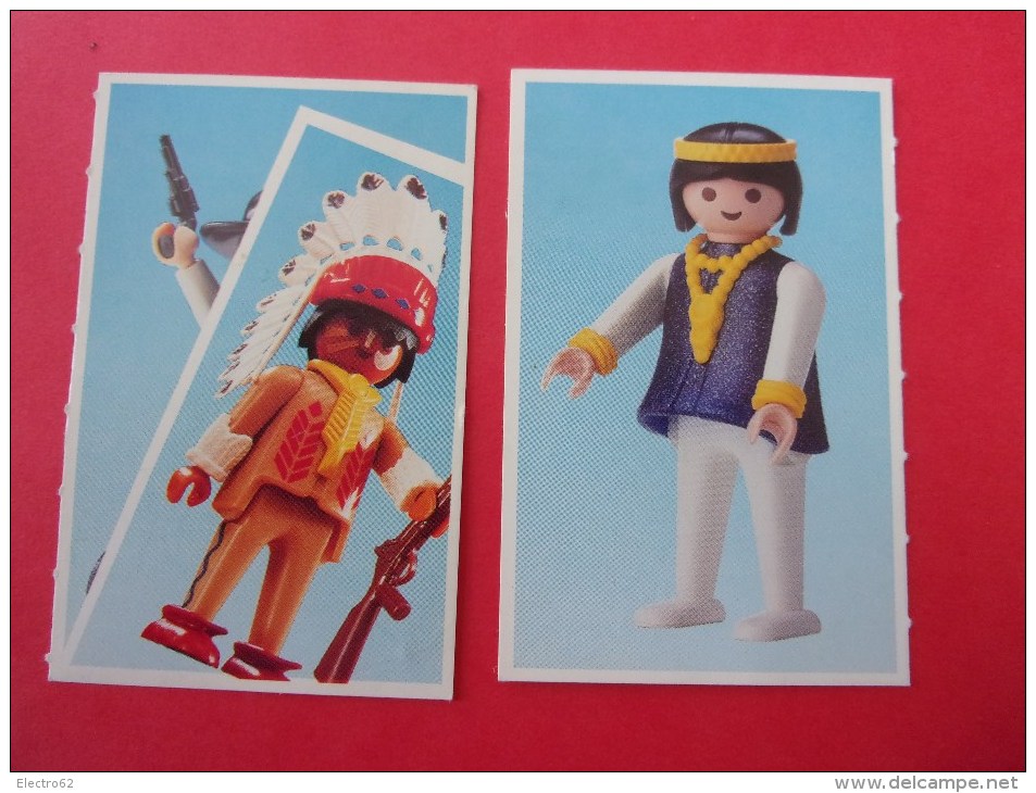 2 Images  Playmobil, Cowboy, Magicien, L'autre Côté Indienne, Indien - Playmobil