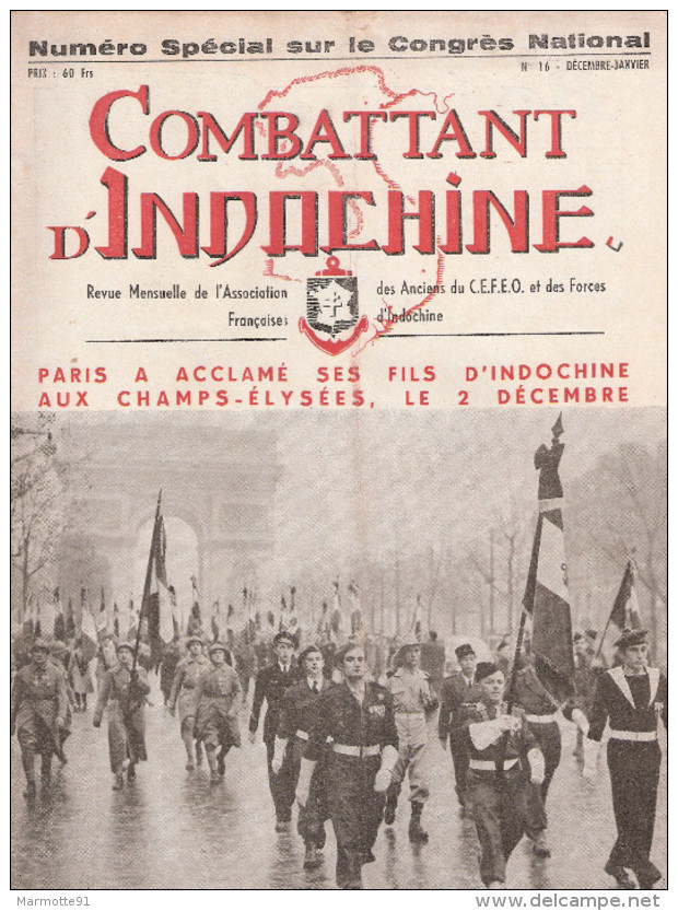 REVUE COMBATTANT INDOCHINE GUERRE CEFEO DECEMBRE 1951 - French