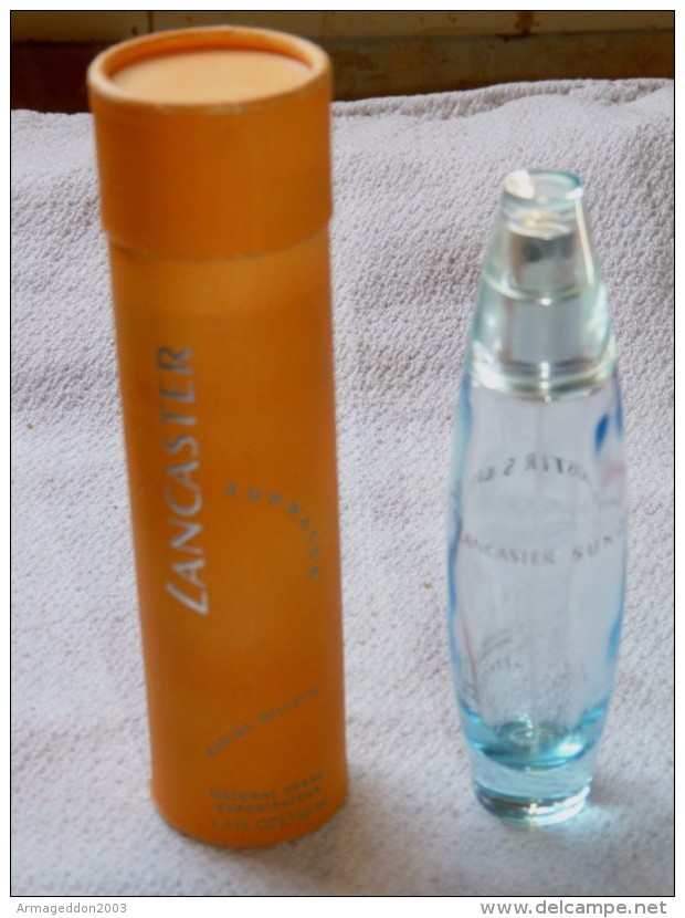 FLACON VIDE ET SA BOITE EAU DE TOILETTE LANCASTER VAPO 50ml / TBE - Frascos (vacíos)